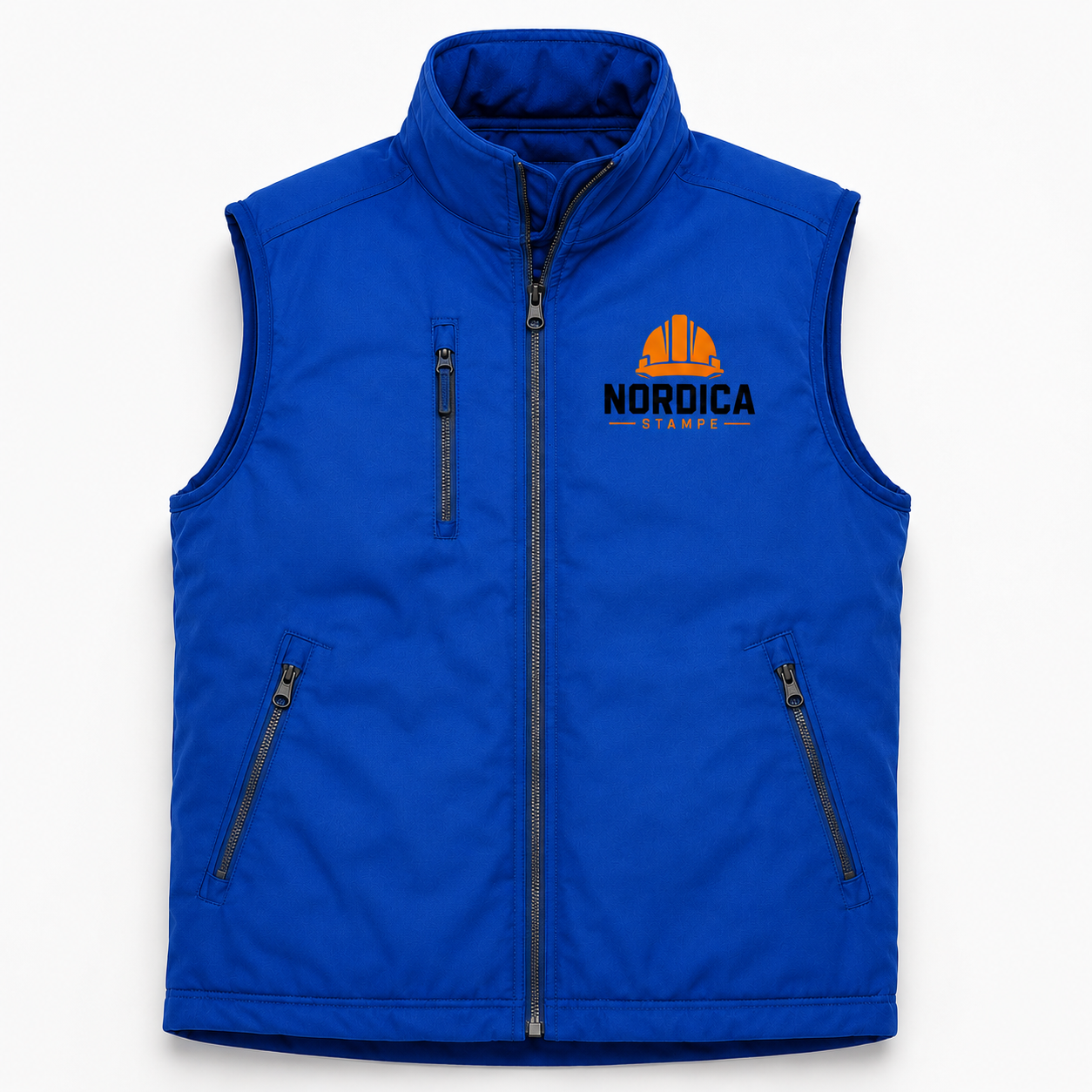 Gilet da lavoro blu royal personalizzato Nordica Stampe